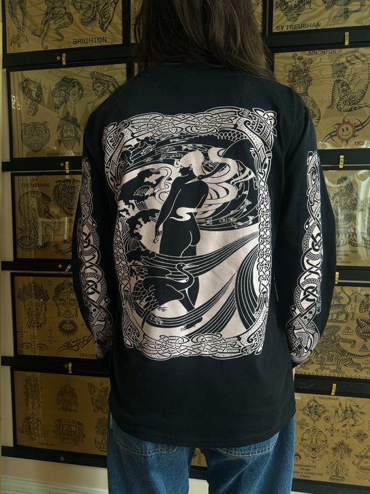 Celtic Black Long Sleeved T-Shirt
