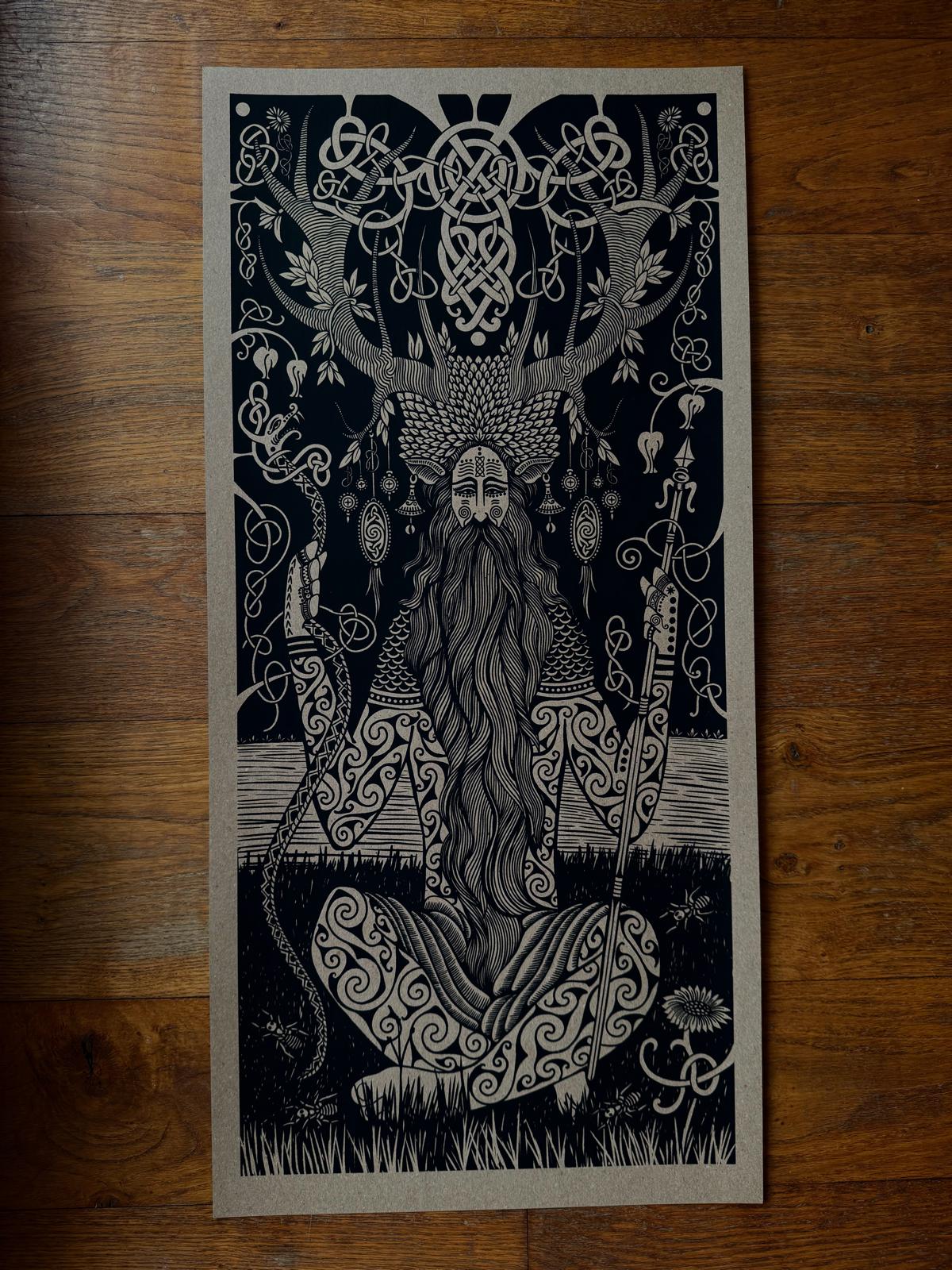 Cernunnos God Print [Signed]