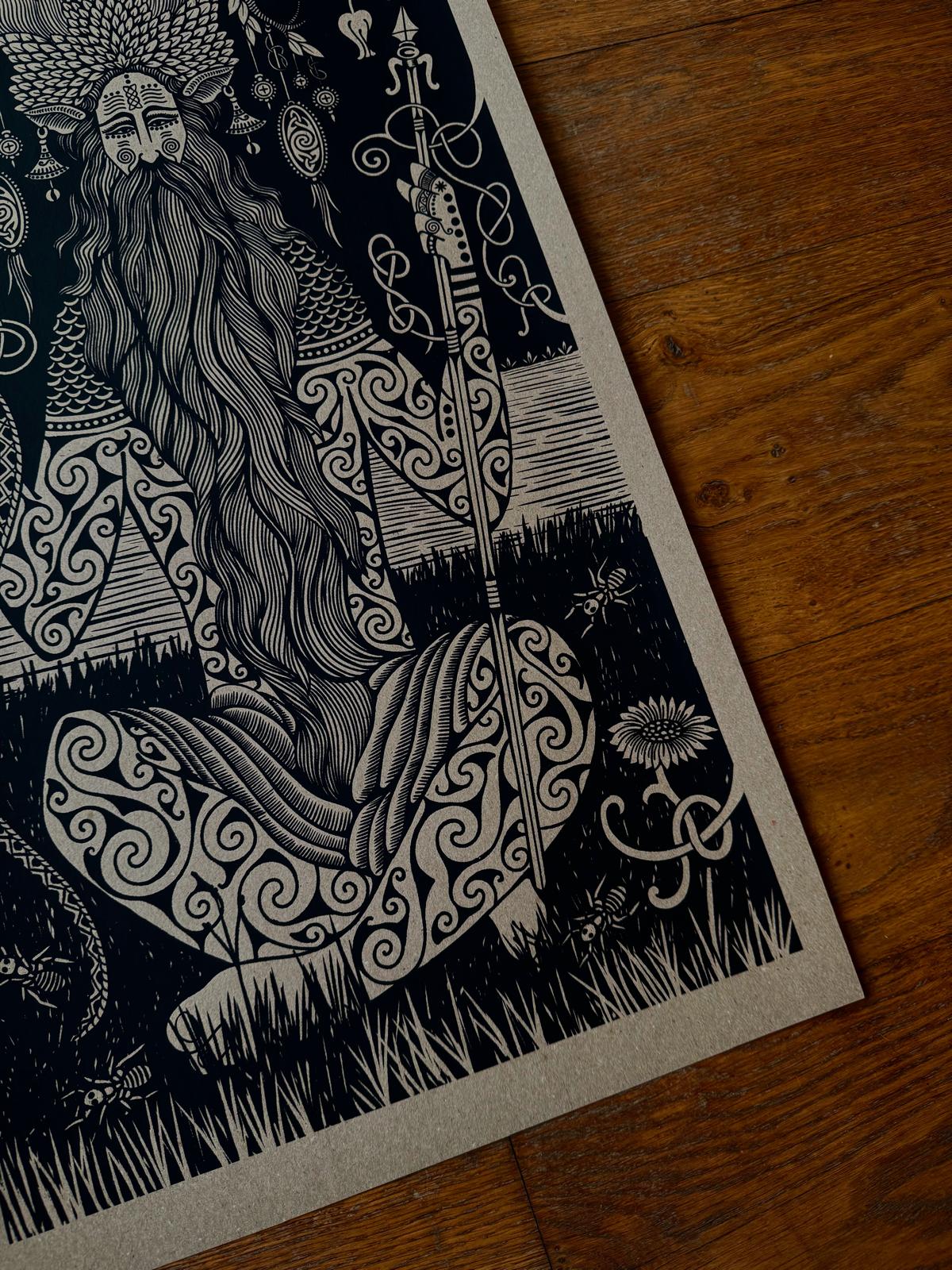 Cernunnos God Print [Signed]