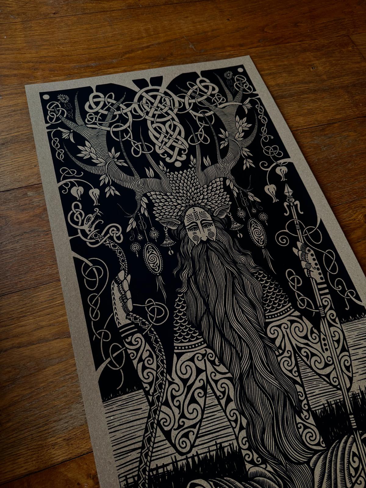 Cernunnos God Print [Signed]