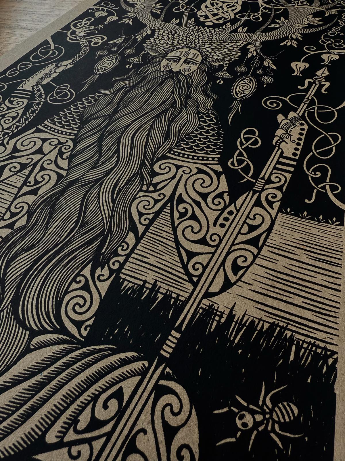 Cernunnos God Print [Signed]
