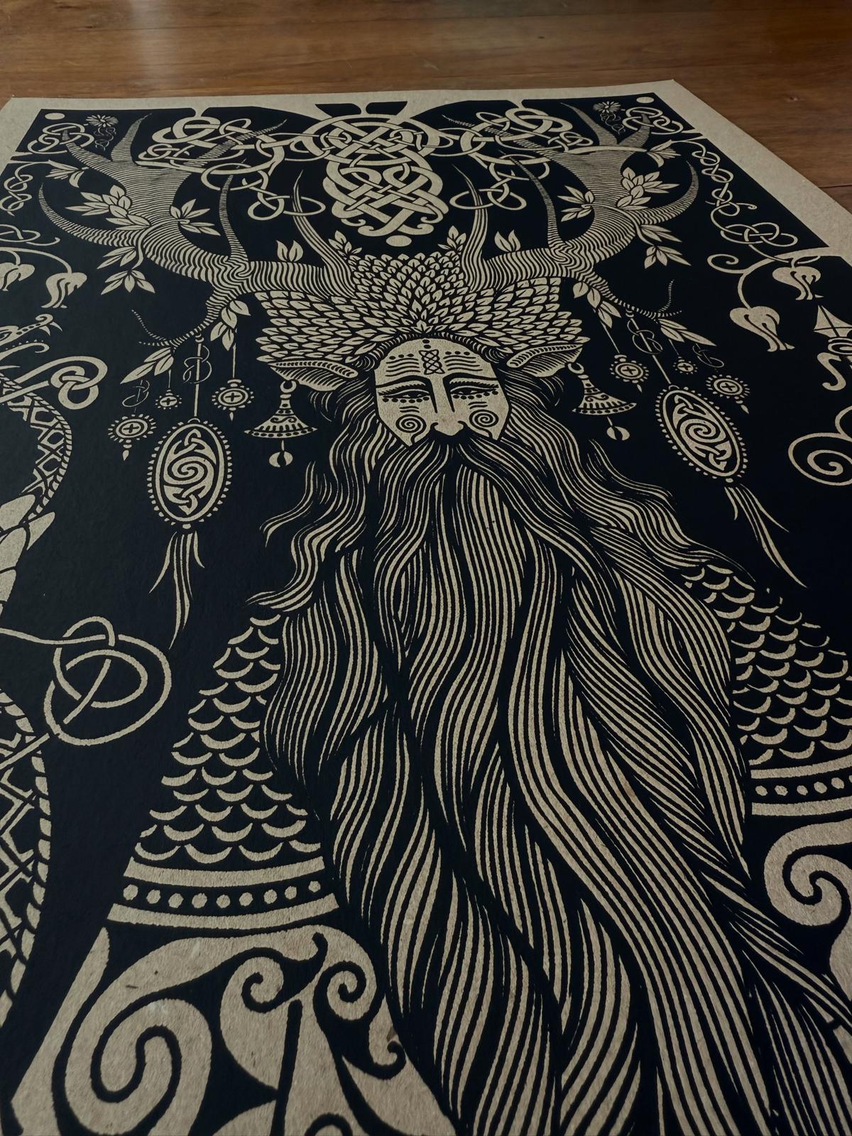 Cernunnos God Print [Signed]