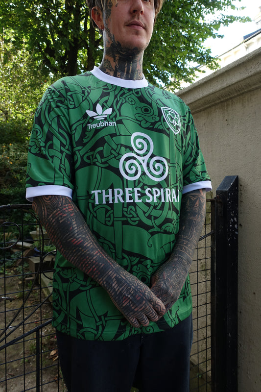 Three Spirals Football Tee