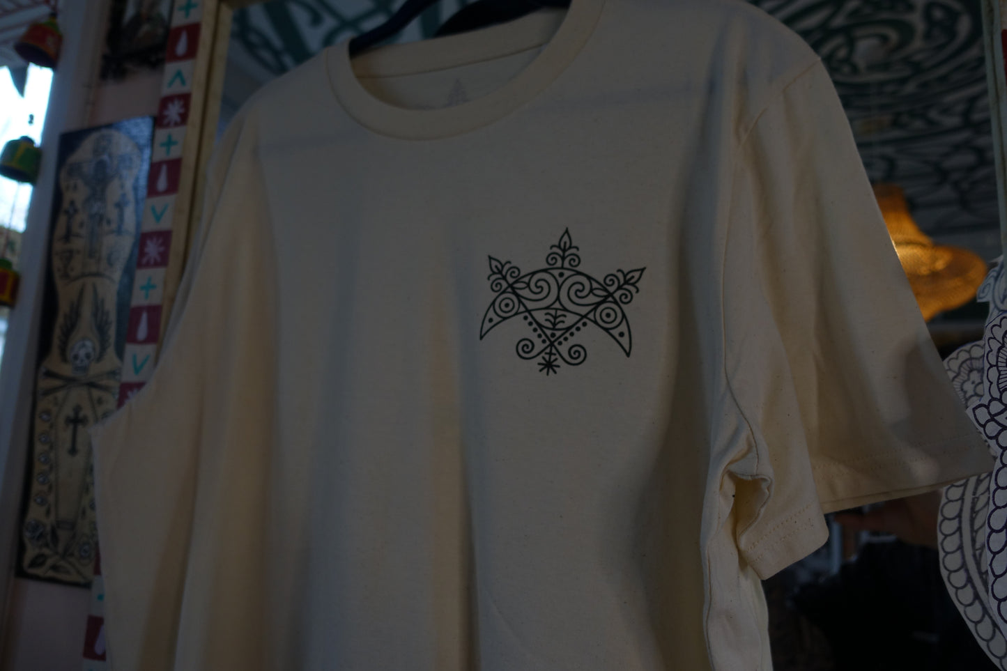 Off White Hearted Celtic Lady