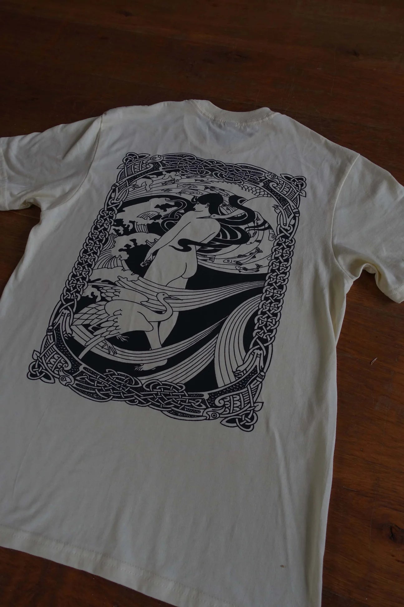 Off White Hearted Celtic Lady