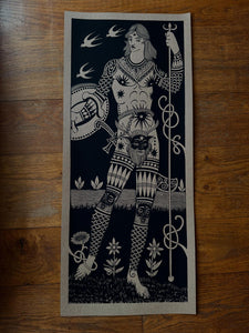 Pictish Warrior Man Print [Signed]