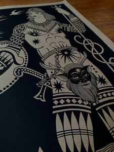 Pictish Warrior Man Print [Signed]