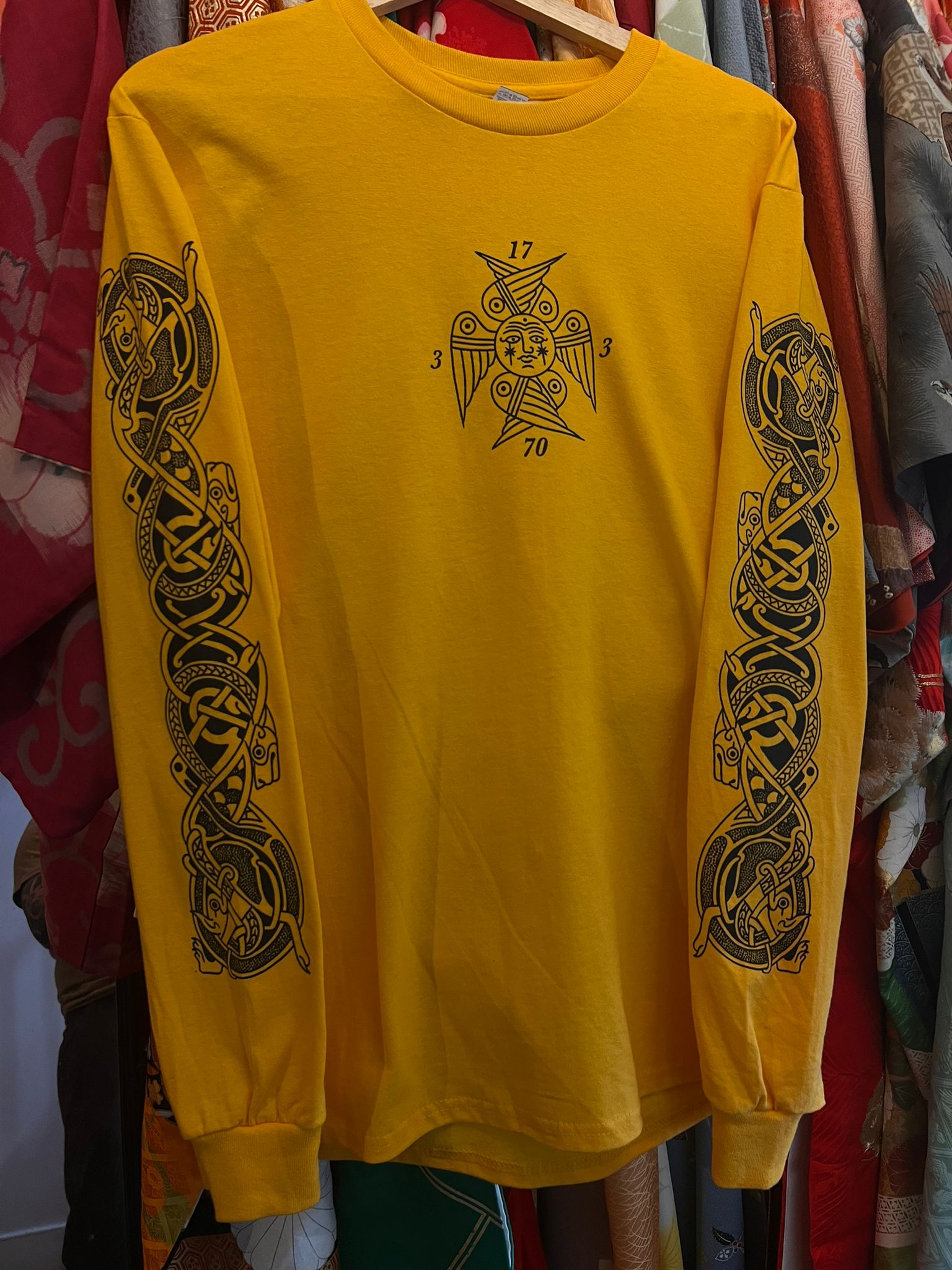 Black and yellow long hotsell sleeve shirt